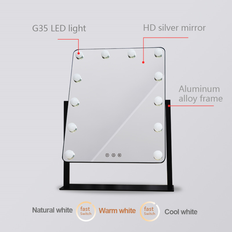 Amazon Best Sale Hollywood Vanity LED Bulb Peeglike Töölaua Heledama meigipeegliga