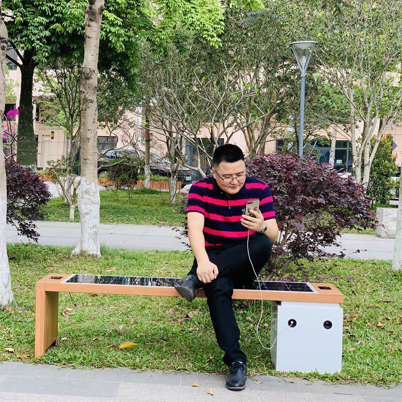 USB Charming Smart Wifi Professional Manufacturer Outdoor Street Bench