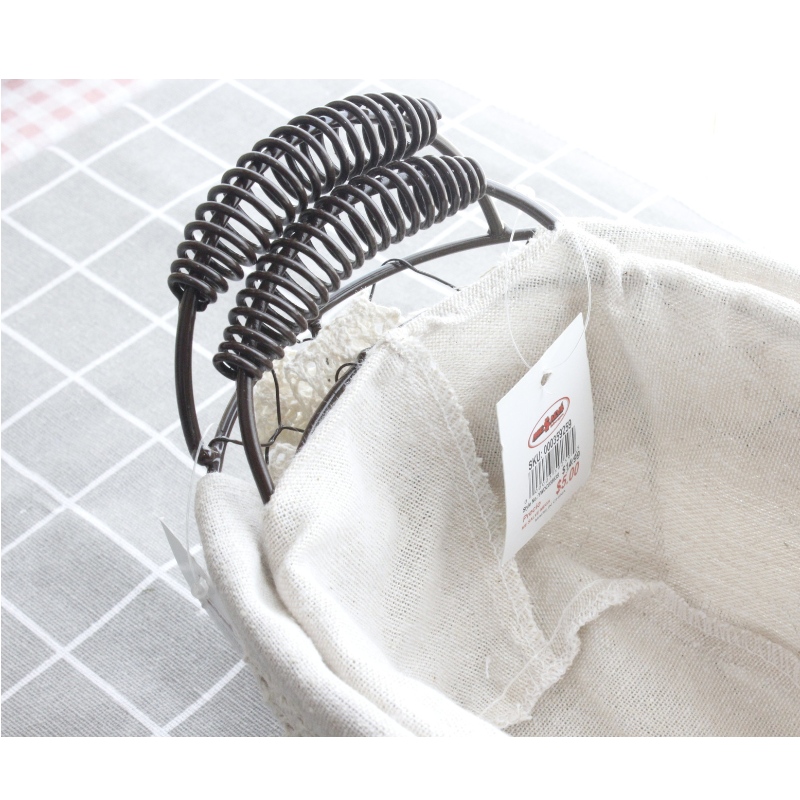 Wire Basket with Lined