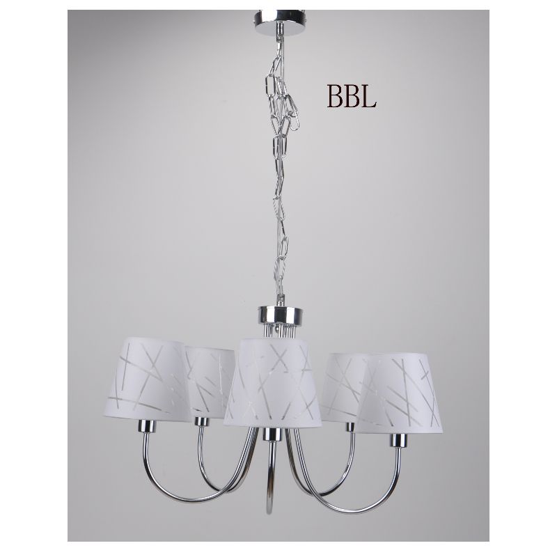 Lampa siogairlín le scáth fabraice 5pcs