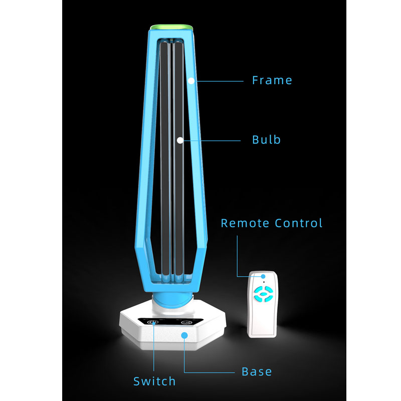 Díghalrú UV 2020 Lampa frith-coronavirus Gorm Bán