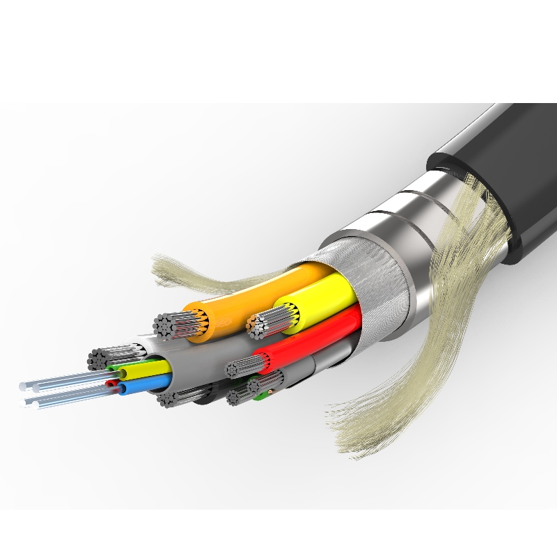 Soomustatud HDMI aktiivne optiline kaabel, mille4K@ 60hz18G 3D hea keermestamiseks