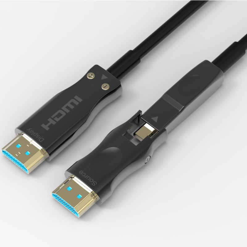 Parim hind HDMI 2.0 tüüp A kuni D lähtekoha küljel, mis on AOC kiudoptilise kaabli 15m pikkus