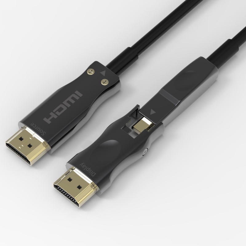 Parim hind HDMI 2.0 tüüp A kuni D lähtekoha küljel, mis on AOC kiudoptilise kaabli 15m pikkus