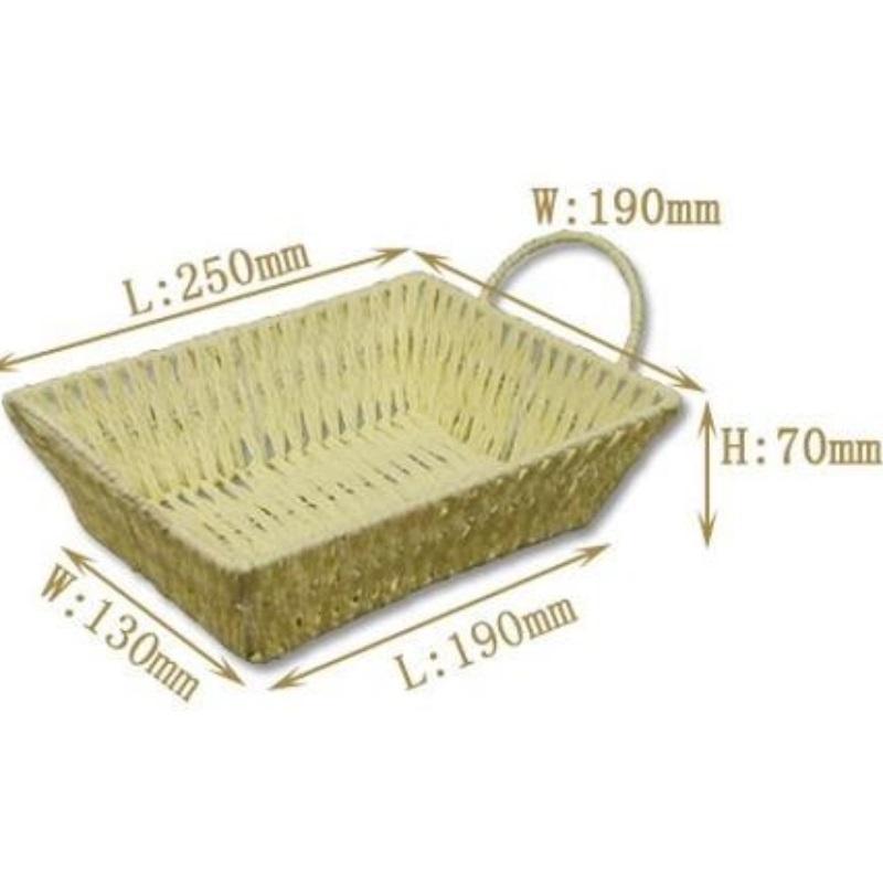 Kodune dekoratiivpaber rotangist kootud andmekandja kandik