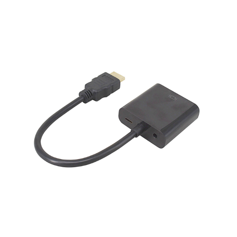 1080P HDMI kuni VGA 15cm Cable koos 3.5mm audio,Micro USB laadimiseks