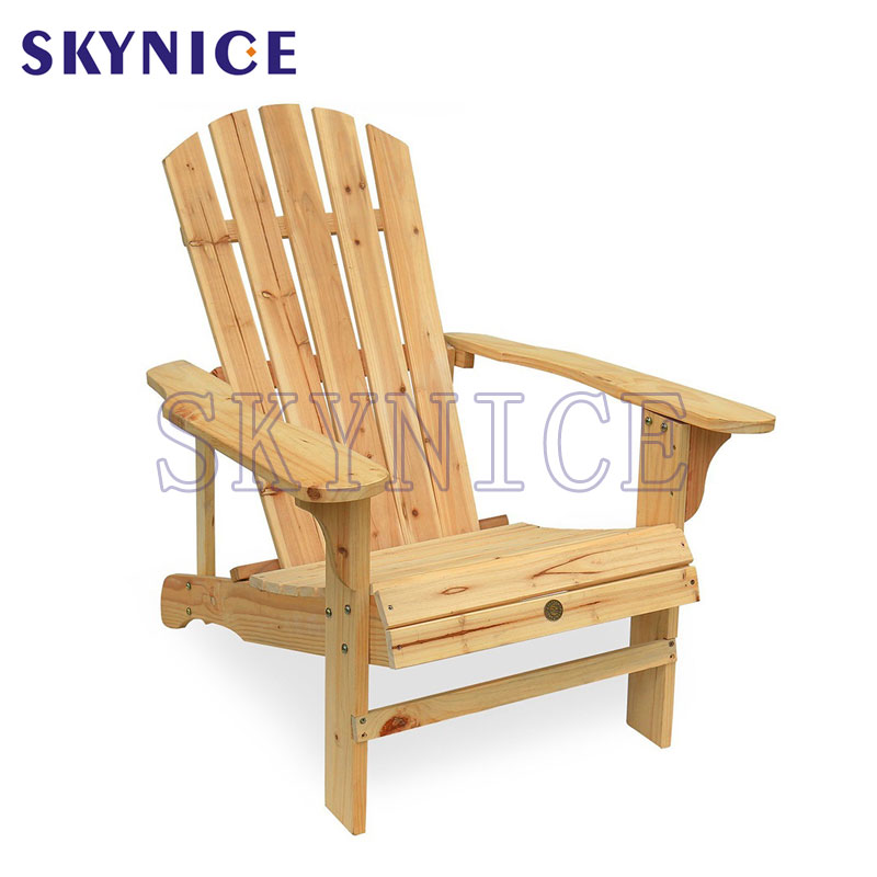 Natural Color Outdoor Beach Wood Adirondack Tool