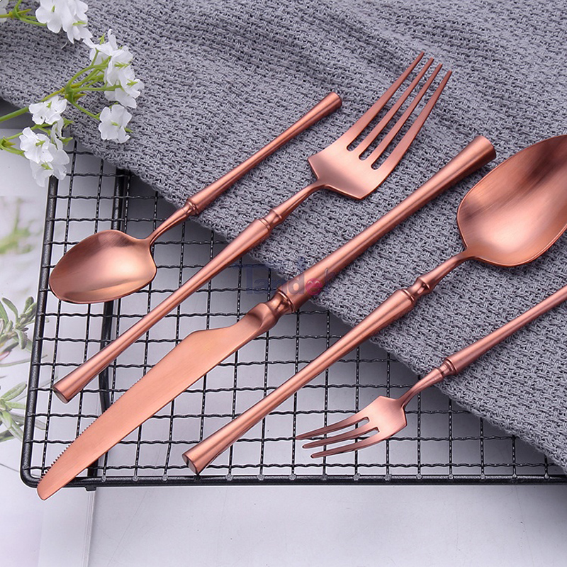 eteopean besteck pvd sciath sciath cruach dhosmálta bainise flatware miotail ardaigh sceanra óir