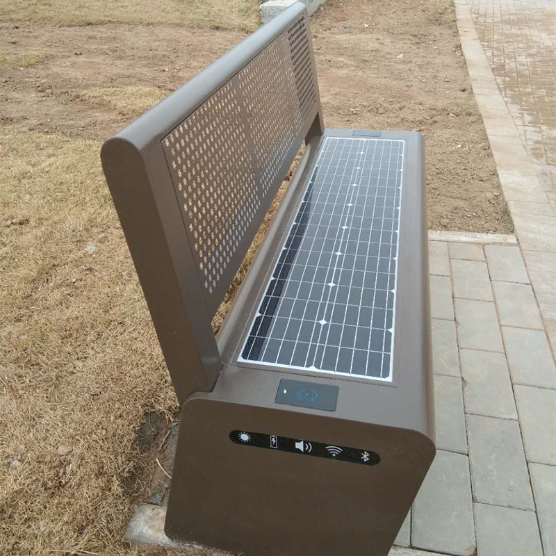 Traadita laadimistehas Reklaami hind Linnapaikades Smart Solar Bench