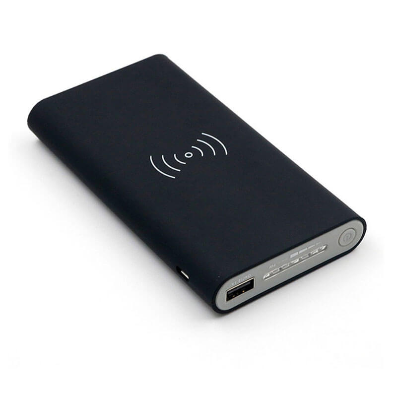 10000MAH Power Bank with Wireless Charger Pad (For Smart Phones, Airpods)