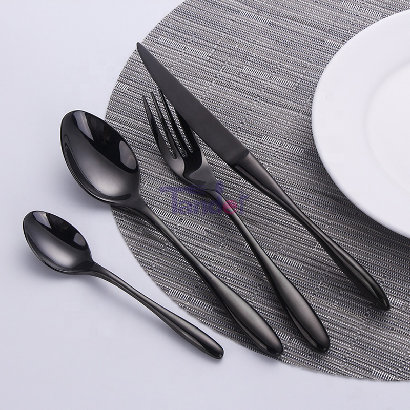 4pcs söögiriistade komplektid 18/8 roostevaba teras õhtusöögi lusika kahvel luksuslik kingitus söögiriistade komplekt