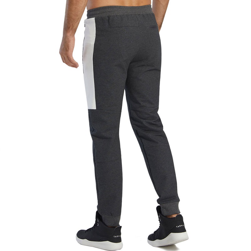 Men\ s Joggers Gym Elastic Close Bottom Workoout Athletic Pants with Zipper Pockets