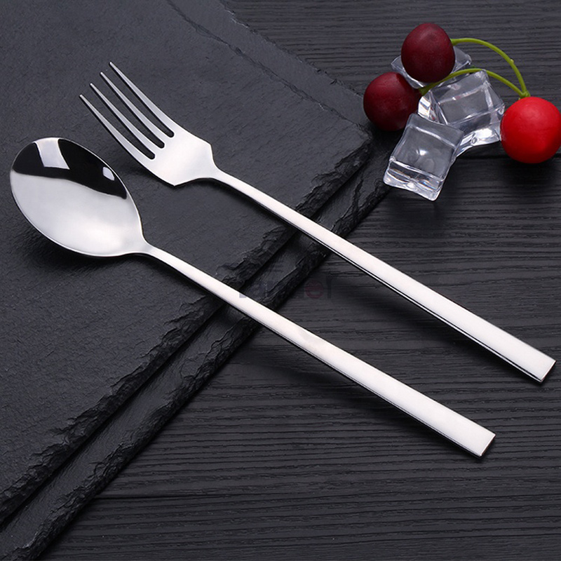 Earraí Baile Cruach Fstainless 18/10 Sraith Flatware Thin Stíl na Cóiré, Sraith Sceanra Cóiré