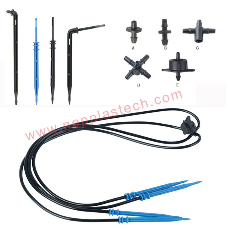 córas uisciúcháin drip feirme glasraí drippers uisciúcháin cúitimh brú uisce