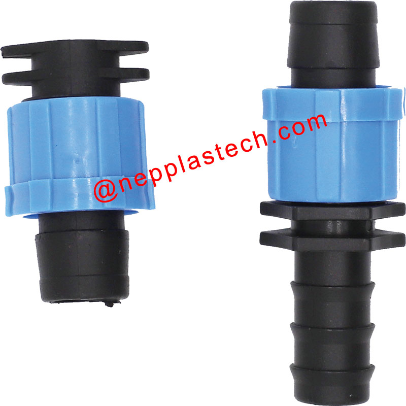 talmhaíocht plandaí feirme comhpháirteanna uisciúcháin uisce drip Nascóirí téip drip Dn16mm