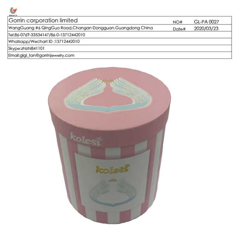 Bosca feadán páipéar babhta babhta bláthanna GL_PA0027 do leanaí cóiriú