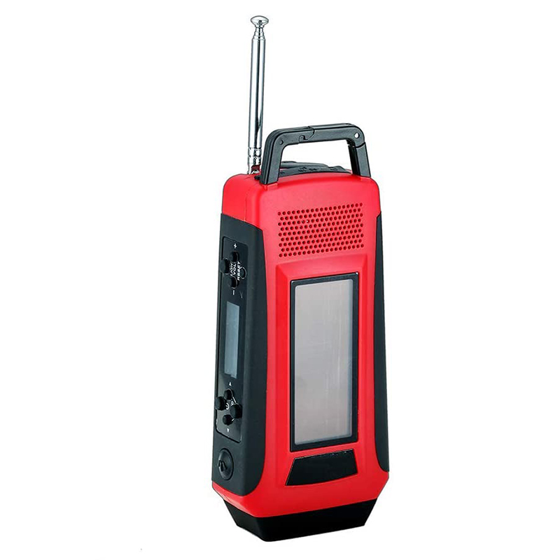 Raidió Aimsire Láimhe Éigeandála Lámhleabhar Féin-Chumhachta Raidió Gréine Iniompartha AM / FM NOAA le Flashlight LED, Banc Cumhachta 1150mAh do Luchtaire Ceallraí Fón iOS / Android
