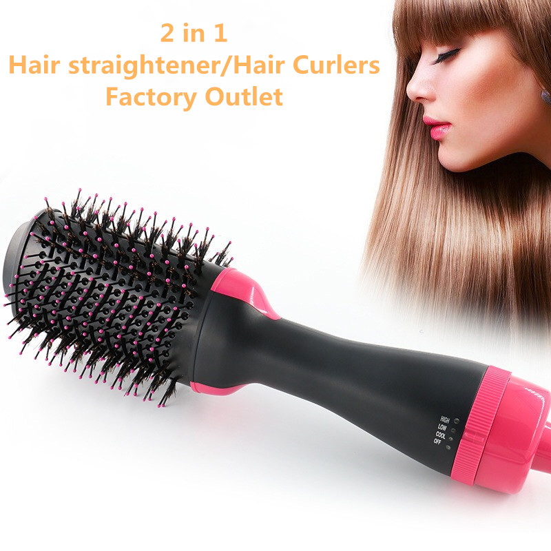 Triomadóir Gruaige Scuab Aer Te agus Volumizer 4-IN-1 Salon Diúltach Fad Styling Triomadóir Gruaige Scuab Triomadóir Triomadóir Buille Leictreach Ceirmeacha