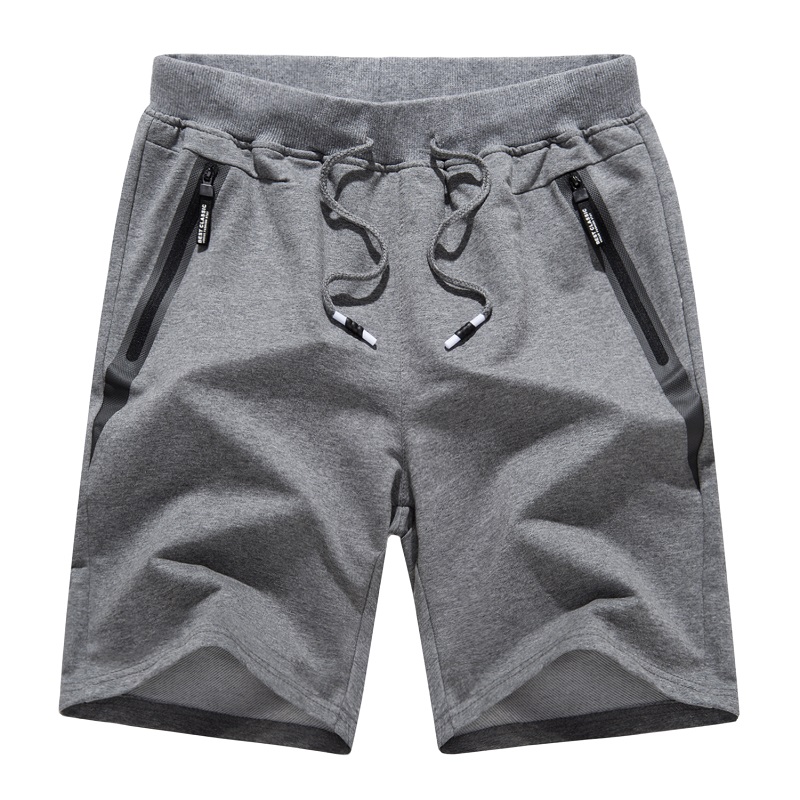 Men s Cotton Joggers Juhuslik töösuhkru lühendamine Zipper Pockets Lahtise jala Activeuear