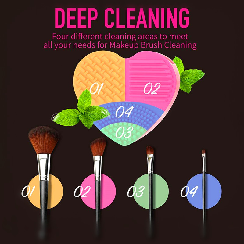 Makeup Cleaner Kit, Color Eemaldamise Käsna, Silicone Glove ja Makeup Sponge Blender, ideaalne partner oma reisi - Pack of 3
