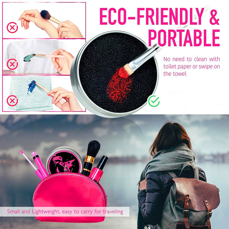 Makeup Cleaner Kit, Color Eemaldamise Käsna, Silicone Glove ja Makeup Sponge Blender, ideaalne partner oma reisi - Pack of 3