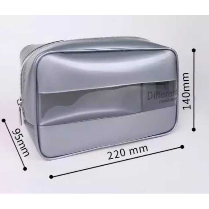Smidiú fuála iniompartha trédhearcach Mála Cosmaideacha PVC Mórdhíola, Mála Makeup Cosmaideacha, Makeup Málaí Cosmaideacha Saincheaptha
