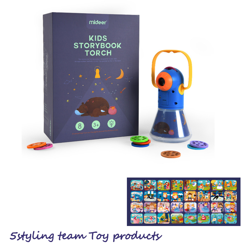 Teilgeoir scéal ilfheidhm do leanaí Mideer Milu trí réalta amháin i bréagán lonrúil éadrom oíche codlata