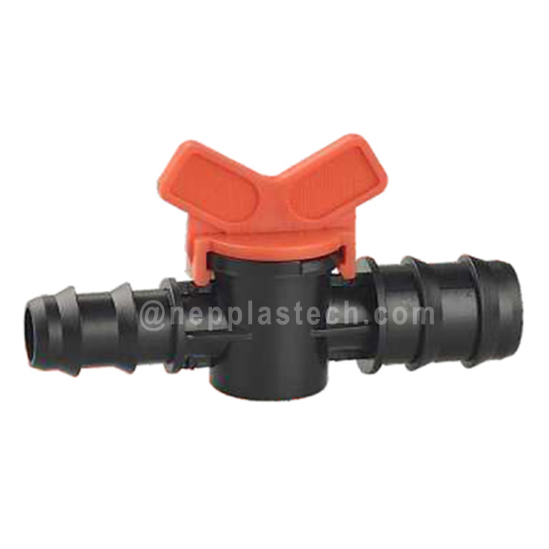 córas uiscithe uathoibríoch gairdín píopa píobáin drip 20mm go 16mm ag laghdú nascóirí comhla deilgneach