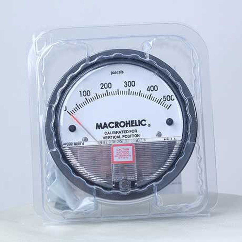 4 Inch 100mm Õhu differentsiaalne rõhugabariit Magnehelic Gauge koos 6mm Puhasta PVC Tube