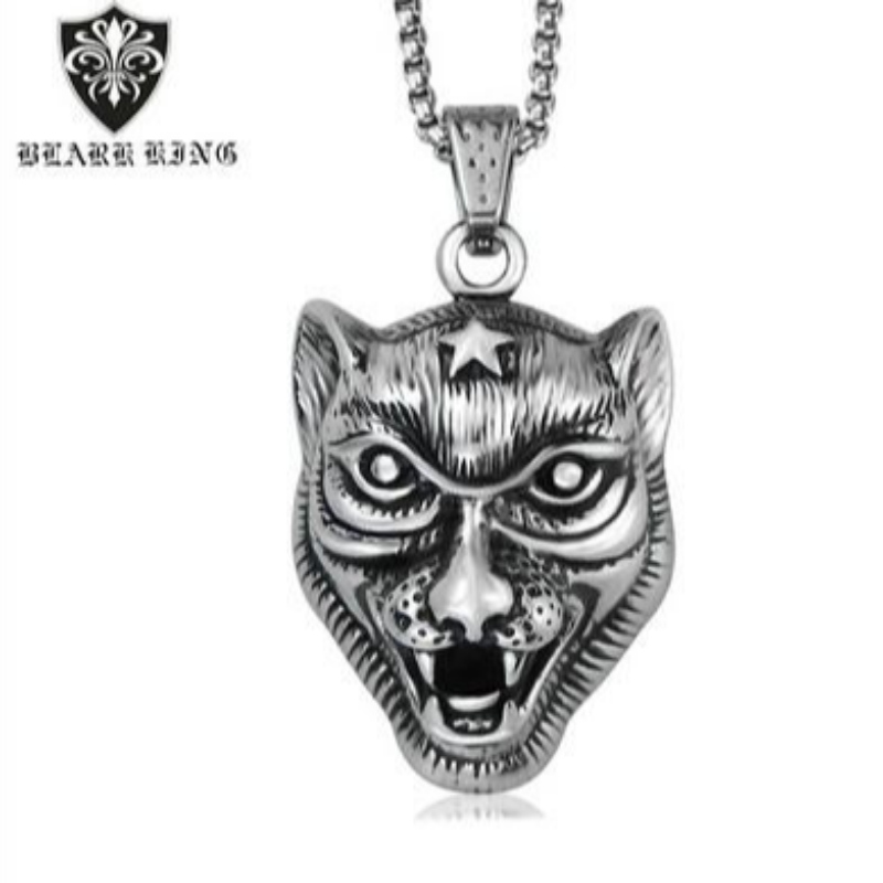 Uus esimene agressiivne isiksuse mehed\\ roostevaba teras alternatiivne loom Tiger Pendant European and American Animal Saries