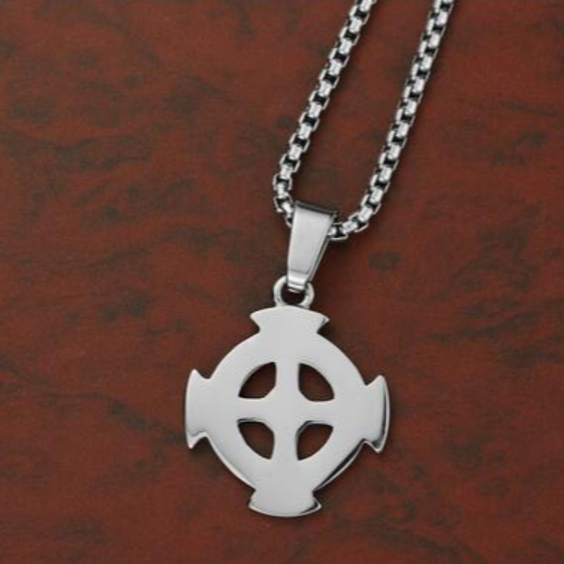 Personaliseeritud ehted Korea moemehed s Stainless Steel Cross Pendant tag Retro Pattern Cross Pendant