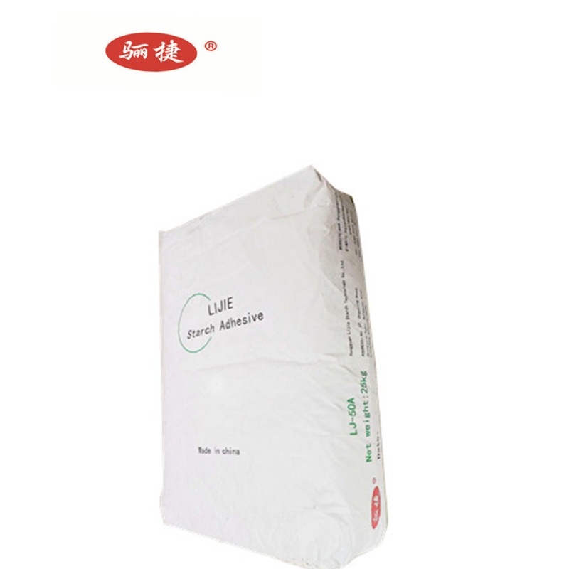 Adhesiivne tärklisetootja tsementpaberi koti, keemilise paberi koti, põhjakihi jaoks