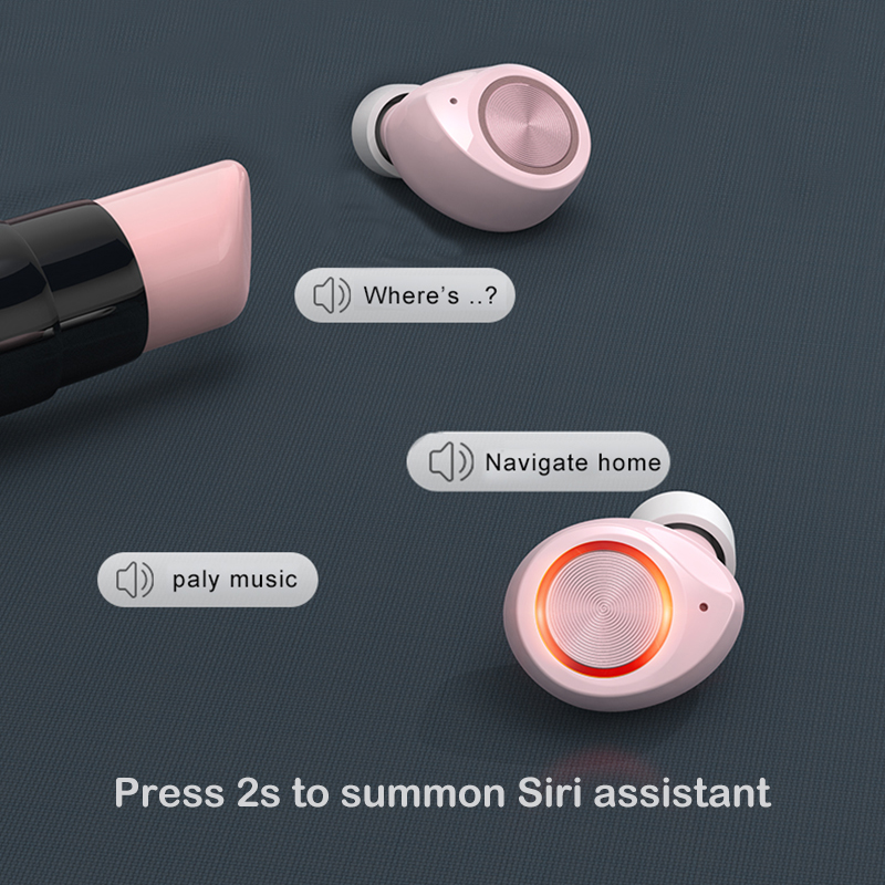TWS Bluetooth Earphone TW60 HD Oibríocht Teagmhála Mini Dearaidh Cáilíochta