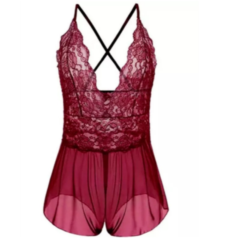 fir lingerie sexy, lása sexy lása, lingerie sexy trédhearcach Sexy crotchless lingerie nightwear sleepwear píosa amháin