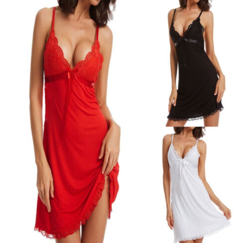 lingerie cíche mór oscailte sexy, lingerie óg xxx, lingeries bean síoda sexy Mná Sexy Ceimic Lása Ceimice Lingerie Mná Babydoll Nightdress Íseal V Nightwear