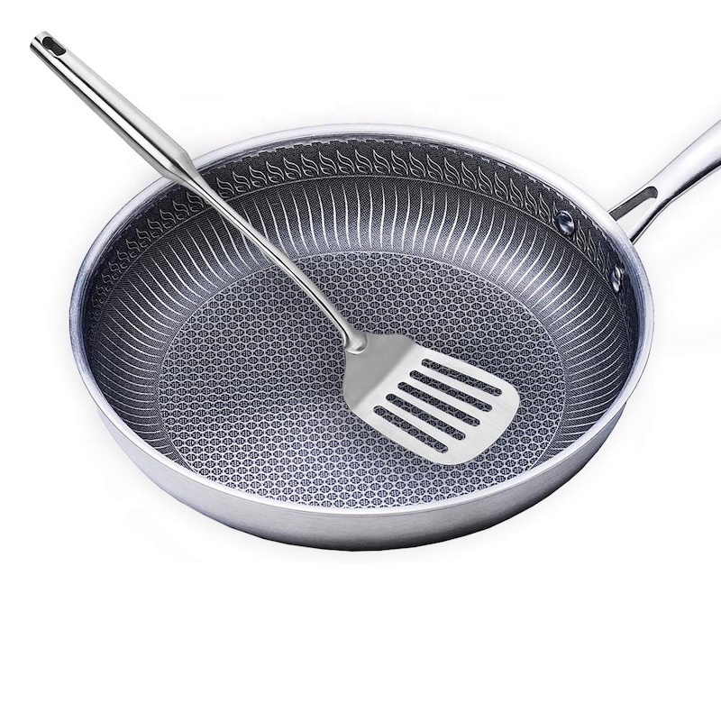 KAHELINE KÜLGKÜLMIK TAIMETAS STEEL WOK