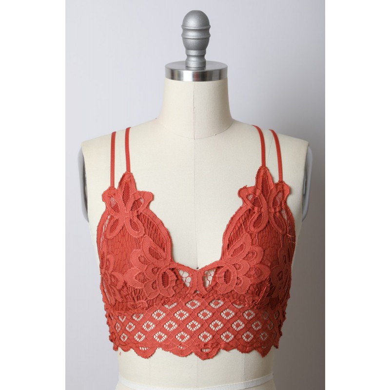 GA-5448 Grace Grace Crochet Lace Longline Bralette is coitianta i 2020