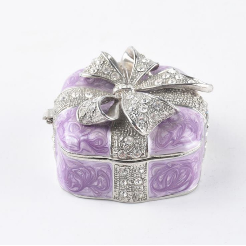 Tehase otsemüük Metal Fashion Jewelry Box European bow helmed aardelaeka kingitus ehtekarp ehete kaasavara kast