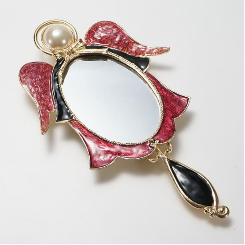 Kääbused uute kaasaskantavate voltimispeeglite hulgimüük kingitus väike peegel metallist maalingupeegel peegel
