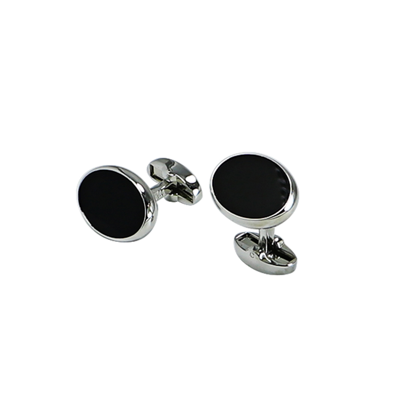 Brown Oval Onyx Men s Cuff Links