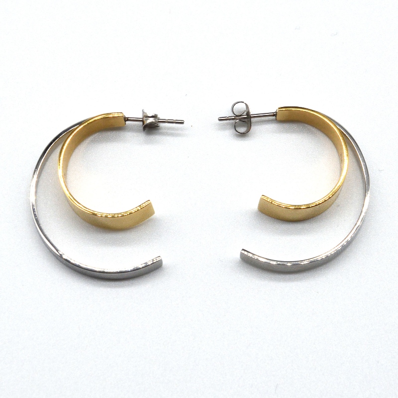 Roostevaba teras C-tüüpi Earring rfbear0165