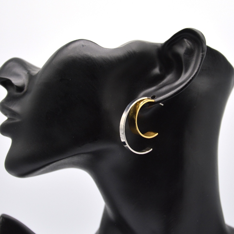 Roostevaba teras C-tüüpi Earring rfbear0165