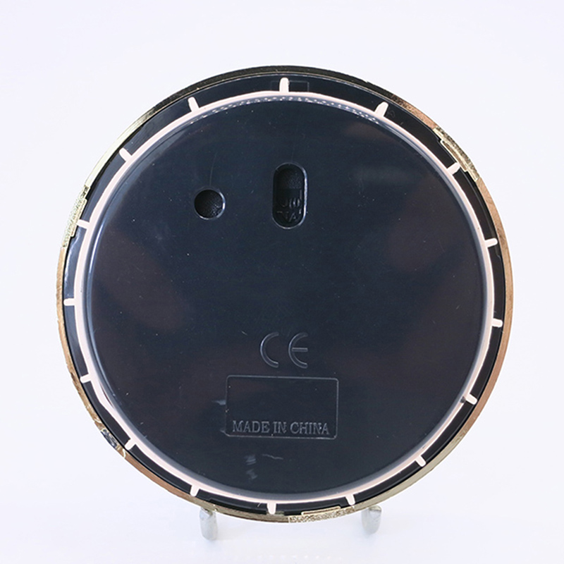 70mm kuldne raam valge põhja ümara kellaga