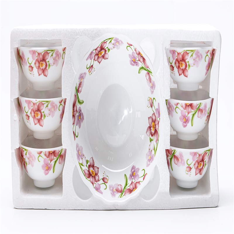 7X &õhtusöök Set Heat Resstanstanstant Opal Glassware