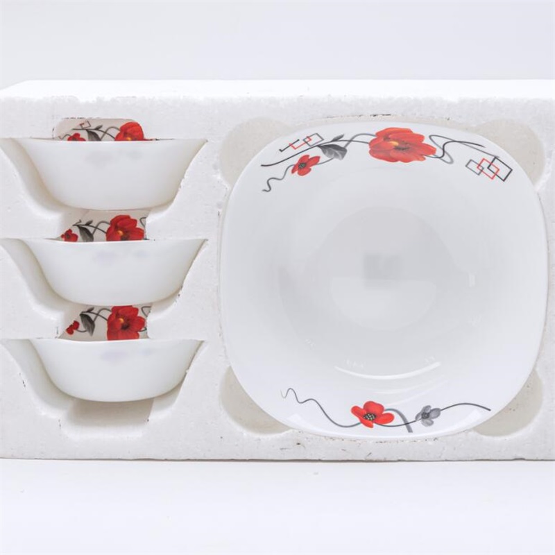7F &õhtusöök Set Heat Resstanstanstant Opal Glassware