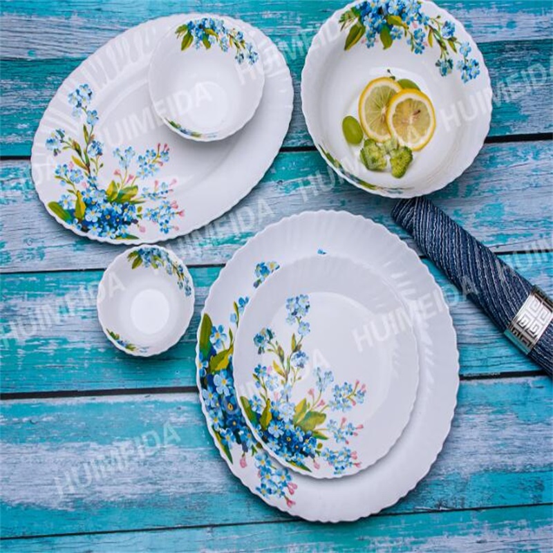 Klaasist klaastooted (opal glassware) õhtusöök - salat kauss &Heat Resistentne Opal Glassware