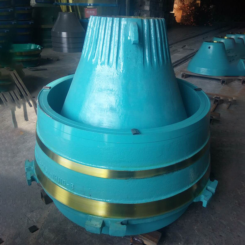 Línéar Babhla Sandvik CH440 \/ CH430 \/ Metso GP300S agus maintlín Mn18cr2 le Páirteanna Molly, Barmac 9100SE VSI chuig Cairéal Fujerah, UAE.