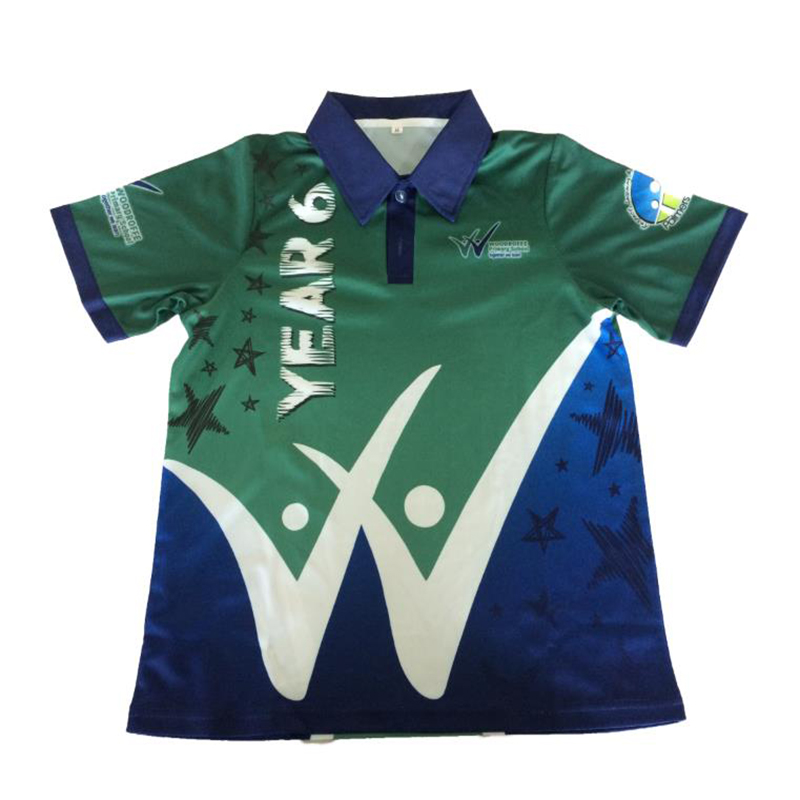 Léine Polo Ardchaighdeáin Sublimation Saincheaptha