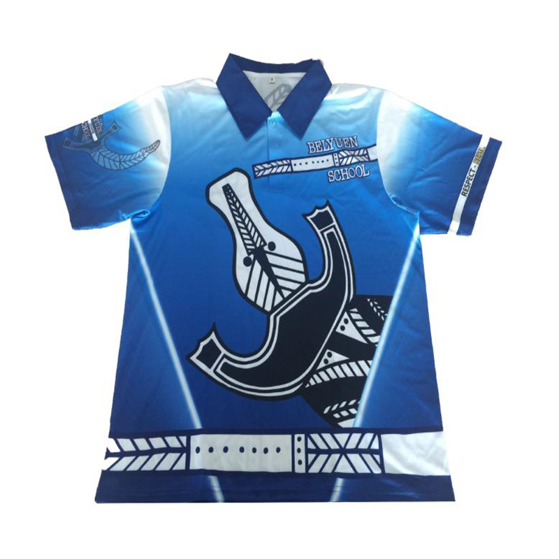 Léine Polo Ardchaighdeáin Sublimation Saincheaptha