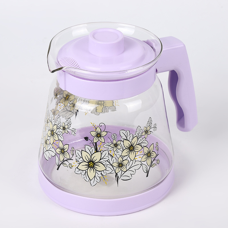 New Teapot Household Simple Applique Creative Handle Disain Cold Water Glass Pot Spot Kohandatud hulgimüük
